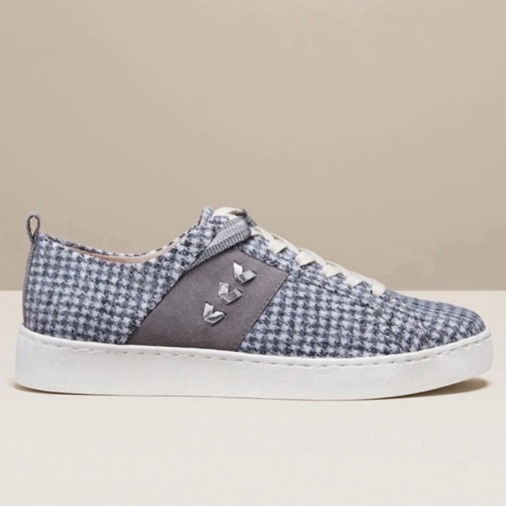 💐 Jack Rogers Ainsley Houndstooth Sneakers - Picture 3 of 11